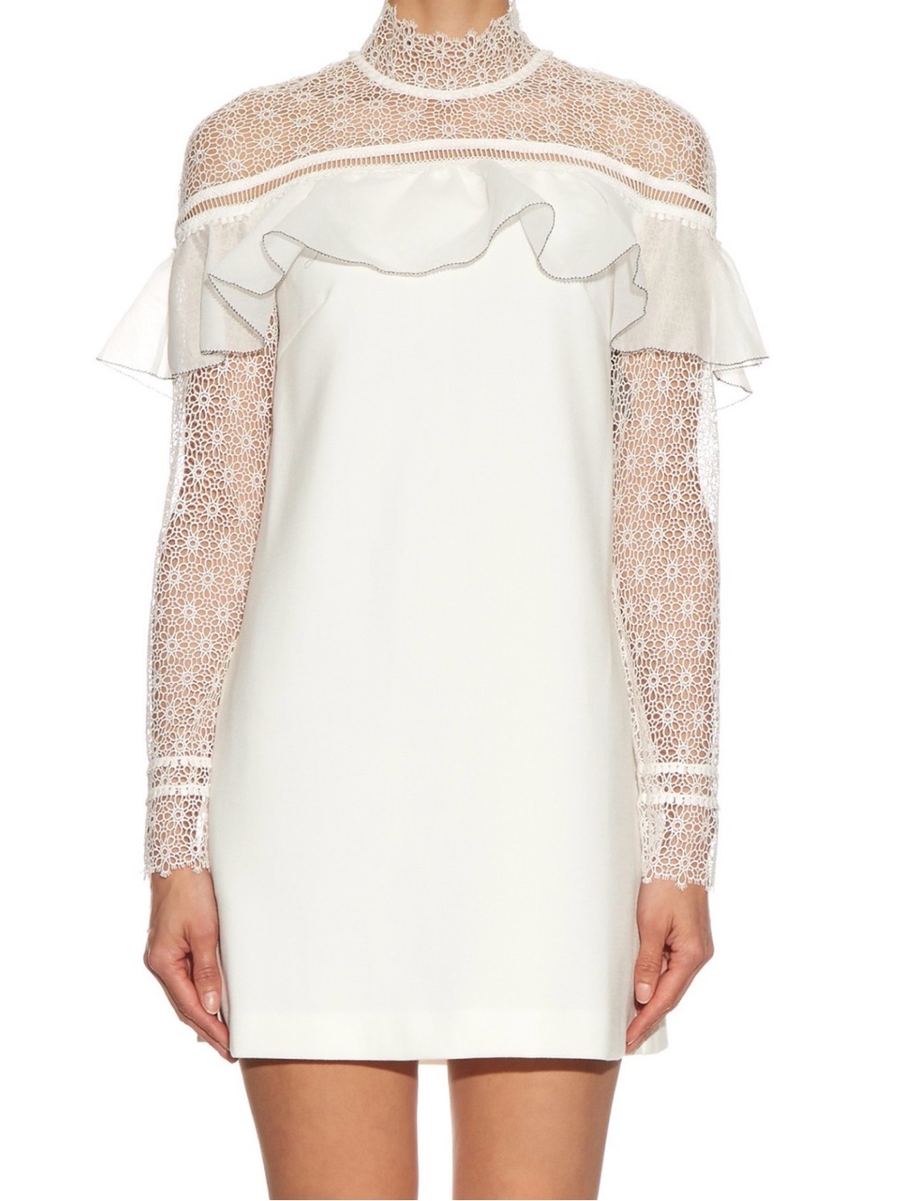 Self Portrait Military Cape Shoulder Dress